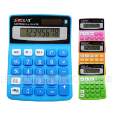 8 Digits Dual Power Colorful Mini Desktop Calculator (LC208C)